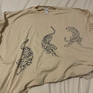 urban outfitter tshirts!! all fit atound the same. pretty oversized for a small